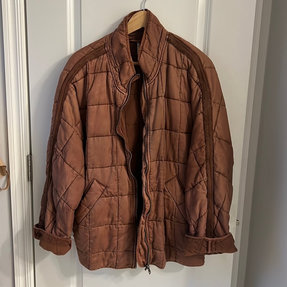 Free People Dolman Quilted Knit Jacket